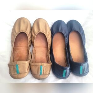Tieks Lot of 2 Pairs (gold and navy) size 10